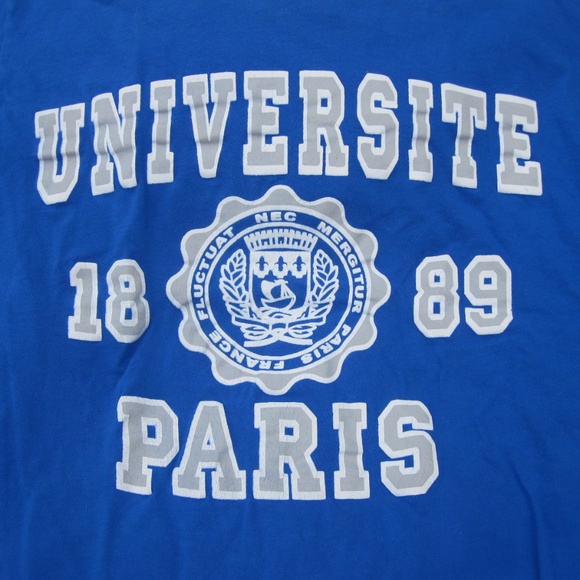 🔥4/$25🔥 size small university of paris Tshirt - Picture 1 of 3